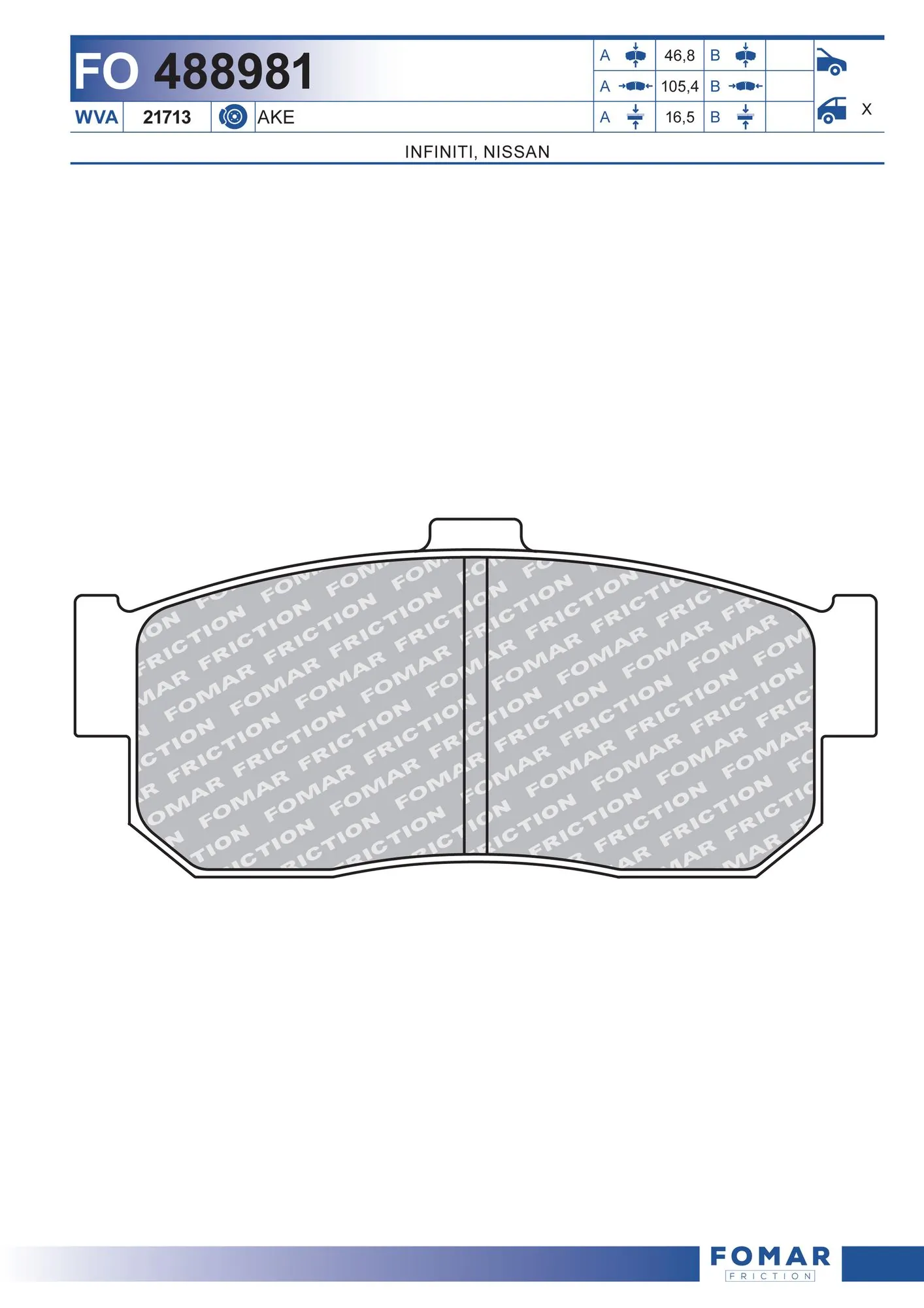 Brake Pad Set, disc brake